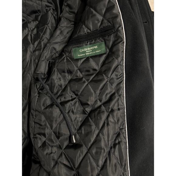LAUREN RALPH LAUREN Mens Cashmere Blend Black Coat Jacket 44 - Picture 4 of 13